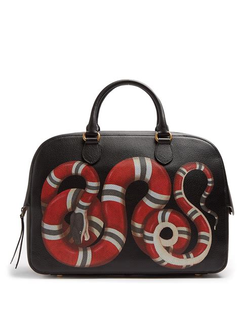 gucci snake duffle bag|gucci snakeskin bag.